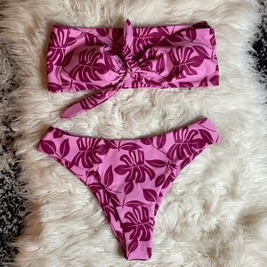 Shein Floral Tropical Print Bikini